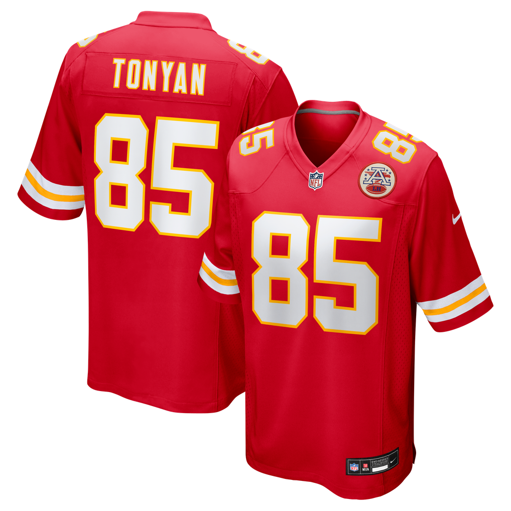 Men's Kansas City Chiefs Robert Tonyan Red Team Game Jersey