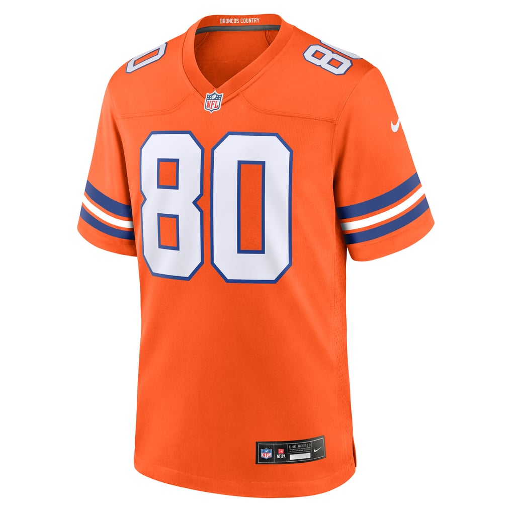Men's Denver Broncos Rod Smith Orange Retired Player Alternate Game Jersey