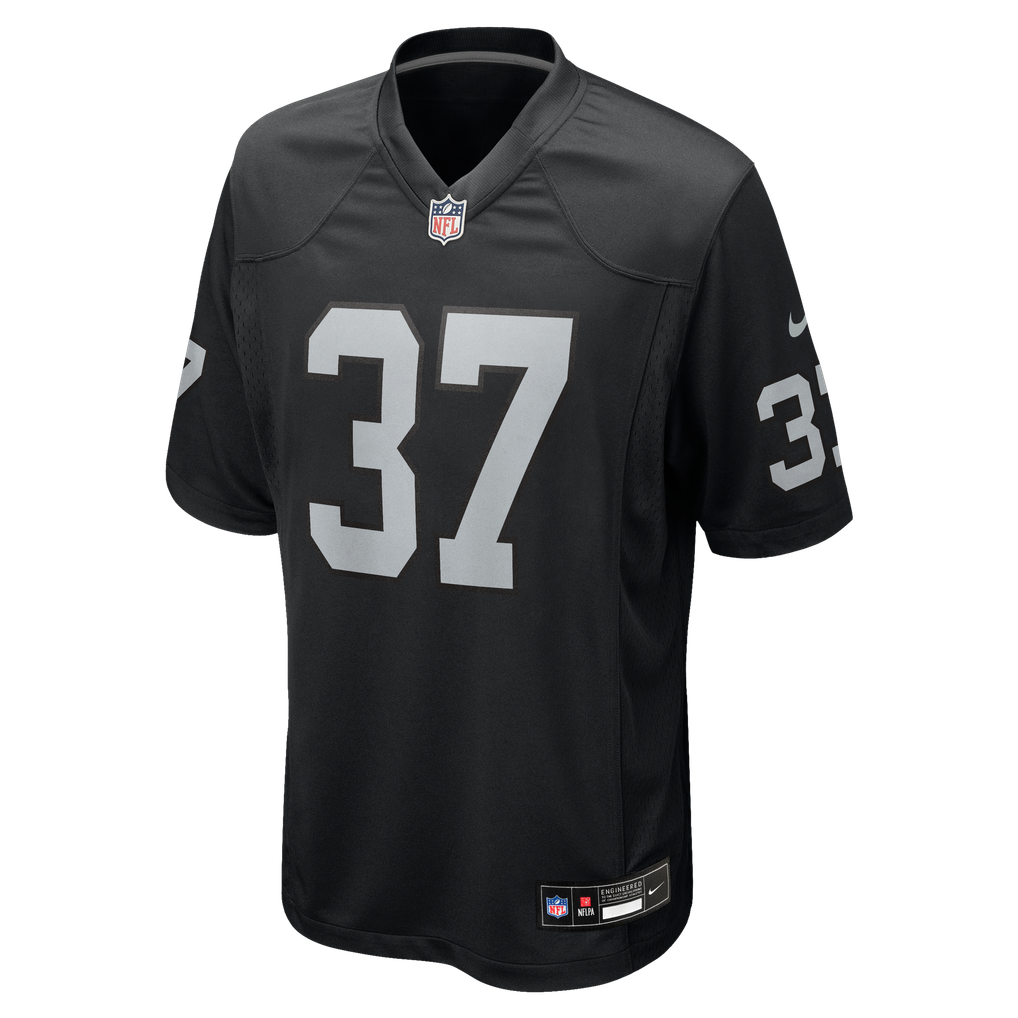 Men's Las Vegas Raiders Roman Hemby Black Team Game Jersey