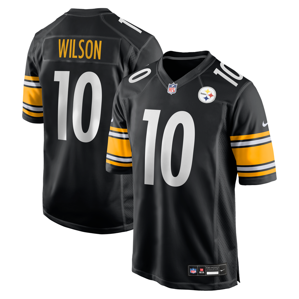 Men's Pittsburgh Steelers Roman Wilson Black Game Player Jersey