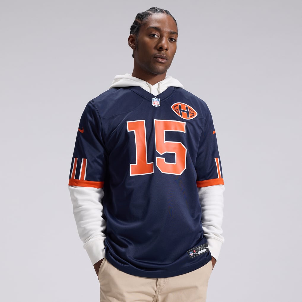 Men's Chicago Bears Rome Odunze Navy 2026 Rivalries Collection Game Jersey