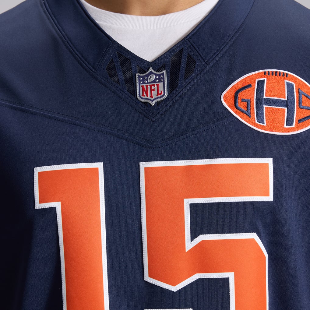 Men's Chicago Bears Rome Odunze Navy 2026 Rivalries Collection Stitched Limited Jersey
