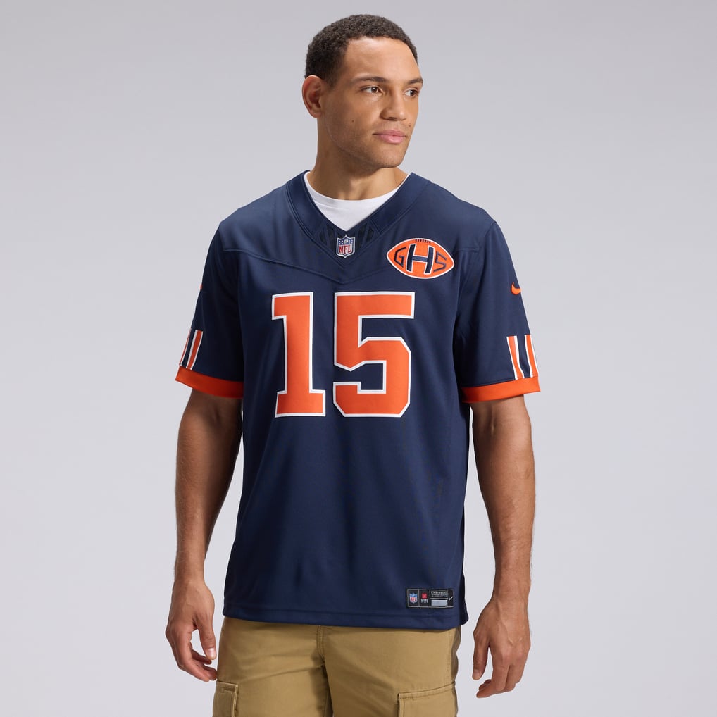 Men's Chicago Bears Rome Odunze Navy 2026 Rivalries Collection Stitched Limited Jersey