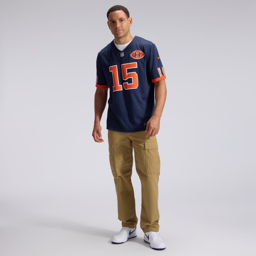 Men's Chicago Bears Rome Odunze Navy 2026 Rivalries Collection Stitched Limited Jersey