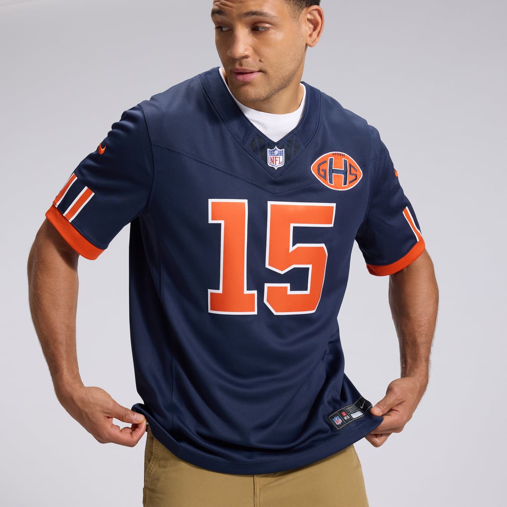 Men's Chicago Bears Rome Odunze Navy 2026 Rivalries Collection Stitched Limited Jersey