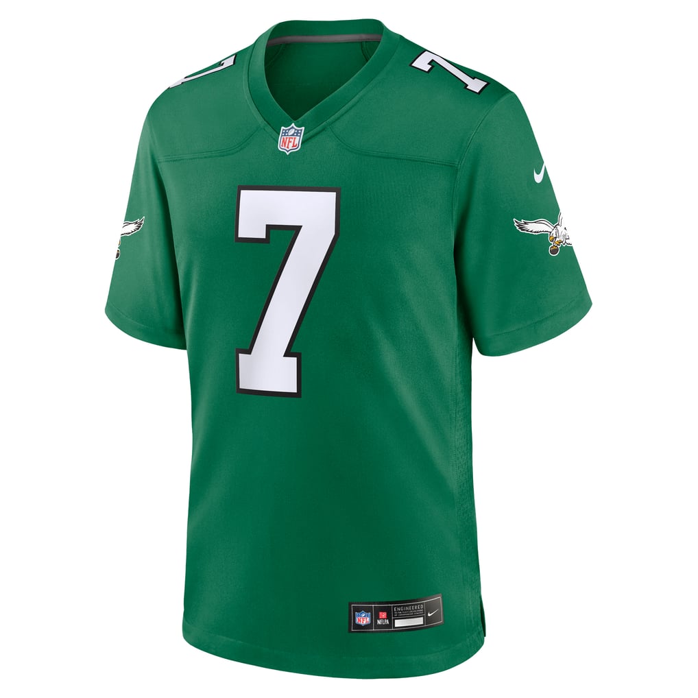 Men's Philadelphia Eagles Ron Jaworski Kelly Green Retired Player Alternate Game Jersey