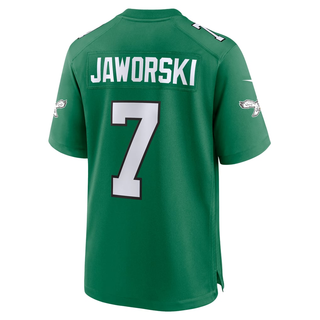 Men's Philadelphia Eagles Ron Jaworski Kelly Green Retired Player Alternate Game Jersey