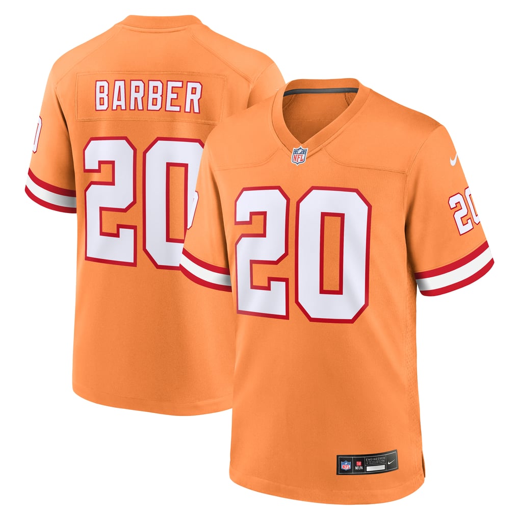 Men's Tampa Bay Buccaneers Ronde Barber Orange Retired Player Alternate Game Jersey