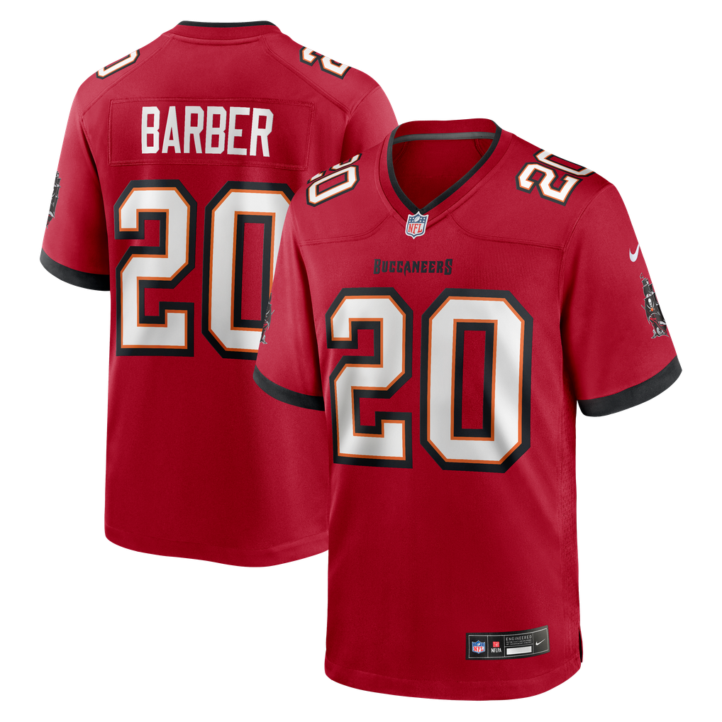 Men's Tampa Bay Buccaneers Ronde Barber Red Game Retired Player Jersey