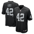 Men's Las Vegas Raiders Ronnie Lott Black Game Retired Player Jersey