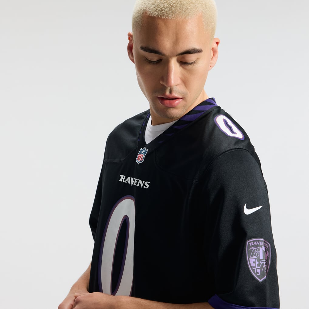 Men's Baltimore Ravens Roquan Smith Black Alternate Game Jersey