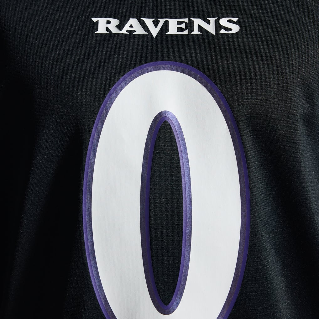 Men's Baltimore Ravens Roquan Smith Black Alternate Game Jersey