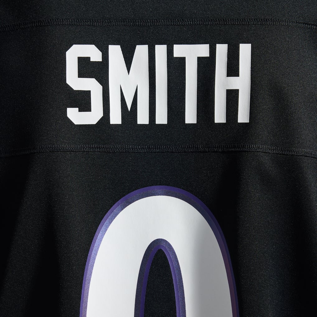 Men's Baltimore Ravens Roquan Smith Black Alternate Game Jersey