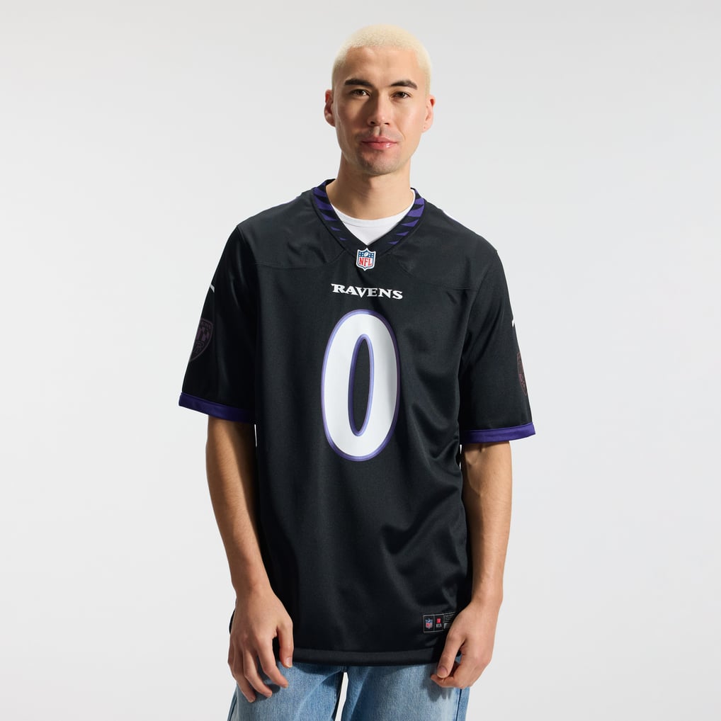 Men's Baltimore Ravens Roquan Smith Black Alternate Game Jersey