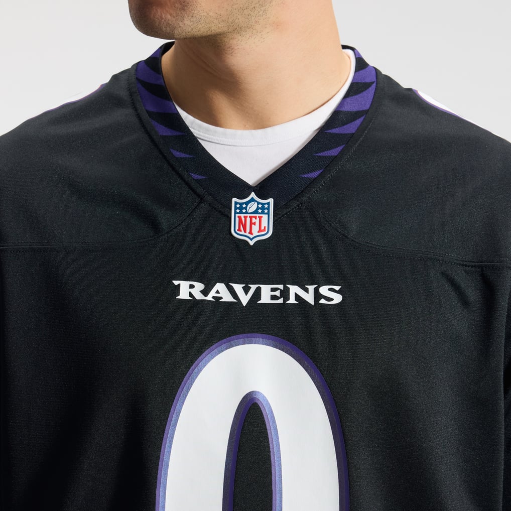 Men's Baltimore Ravens Roquan Smith Black Alternate Game Jersey