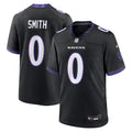 Men's Baltimore Ravens Roquan Smith Black Alternate Game Jersey