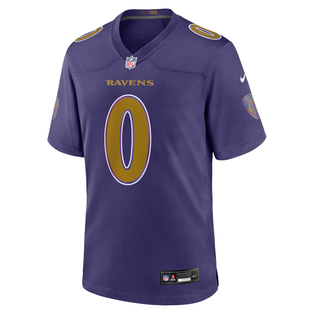 Men's Baltimore Ravens Roquan Smith Purple Alternate Game Jersey