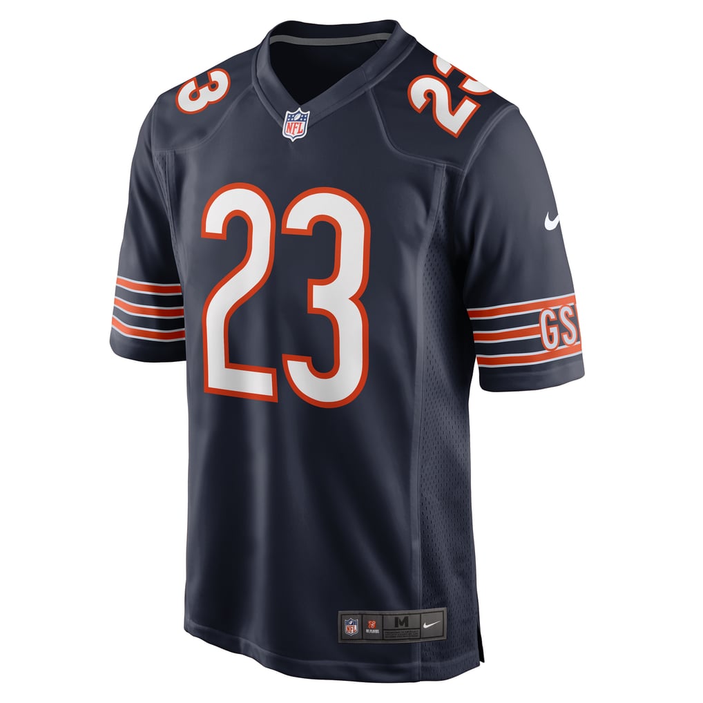Men's Chicago Bears Roschon Johnson Navy Team Game Jersey