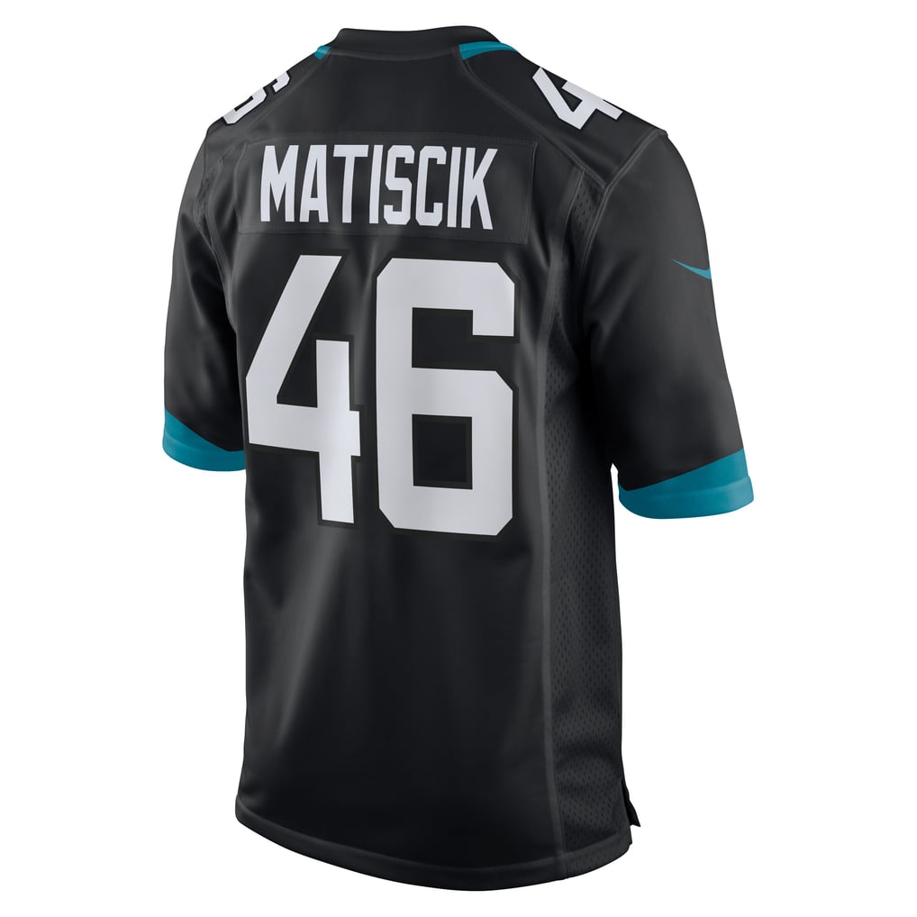 Men's Jacksonville Jaguars Ross Matiscik Black Alternate Game Jersey