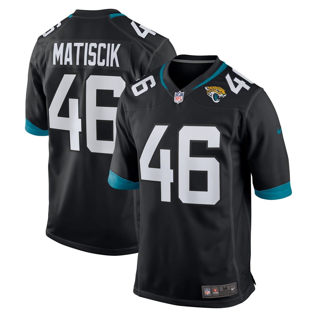 Men's Jacksonville Jaguars Ross Matiscik Black Alternate Game Jersey