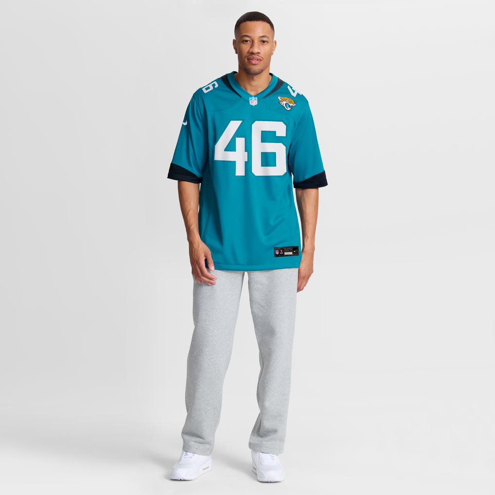 Men's Jacksonville Jaguars Ross Matiscik Teal Game Jersey