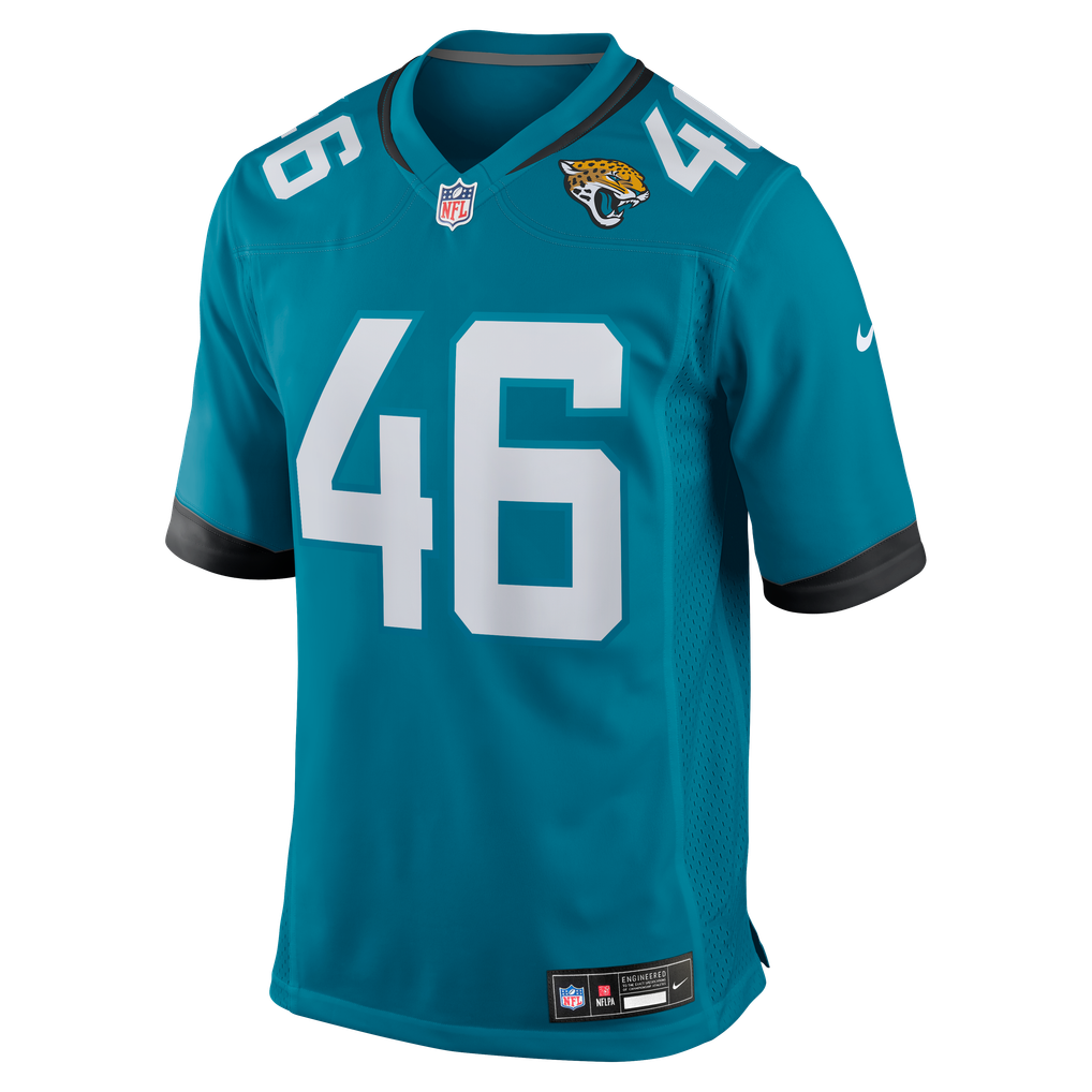 Men's Jacksonville Jaguars Ross Matiscik Teal Game Jersey