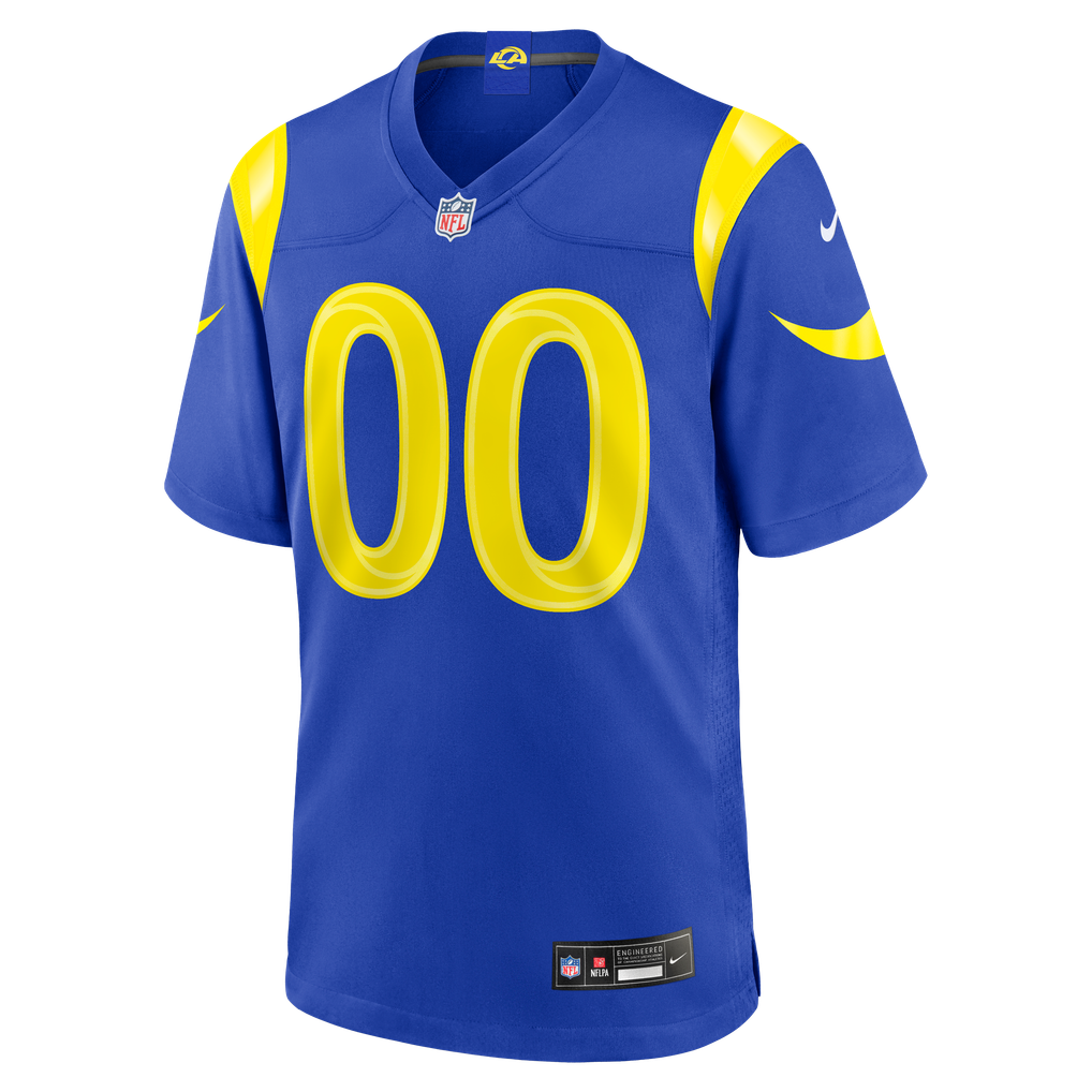 Men's Los Angeles Rams Royal Custom Game Jersey
