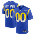 Men's Los Angeles Rams Royal Custom Game Jersey