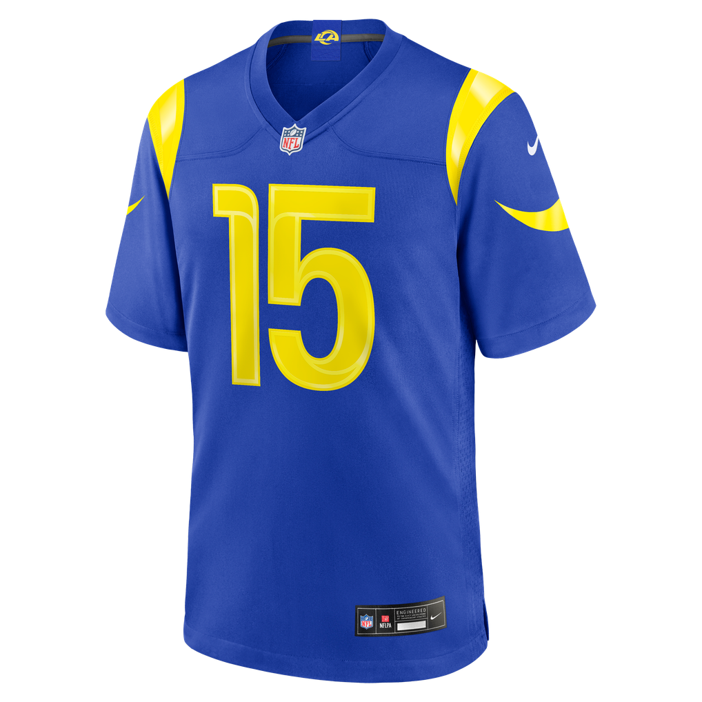 Men's Los Angeles Rams Ty Simpson Royal Team Game Jersey