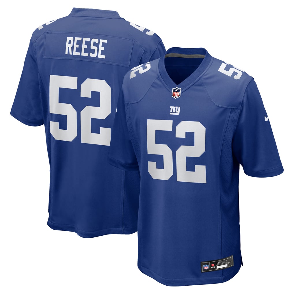 Men's New York Giants Arvell Reese Royal Team Game Jersey