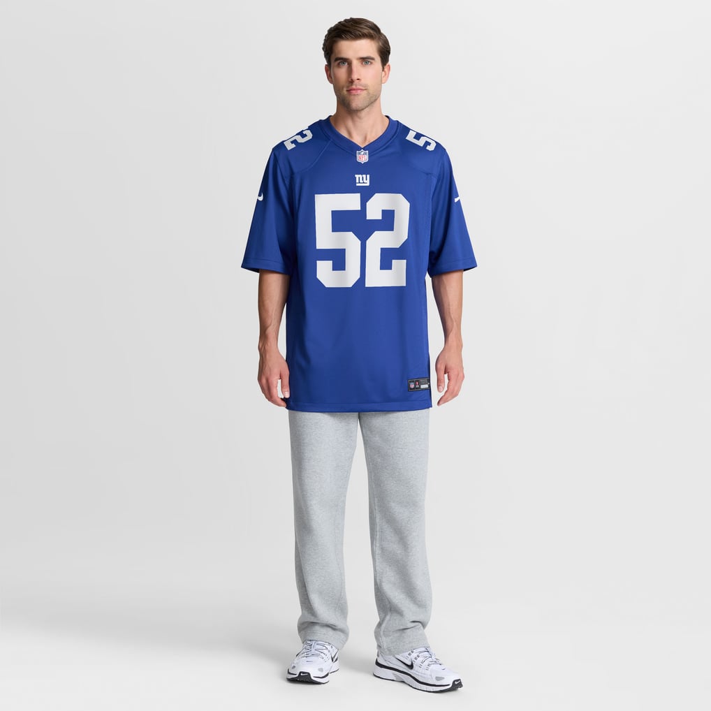 Men's New York Giants Arvell Reese Royal Team Game Jersey
