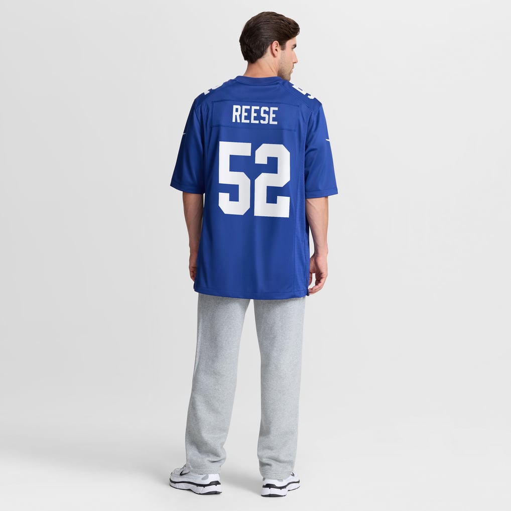 Men's New York Giants Arvell Reese Royal Team Game Jersey