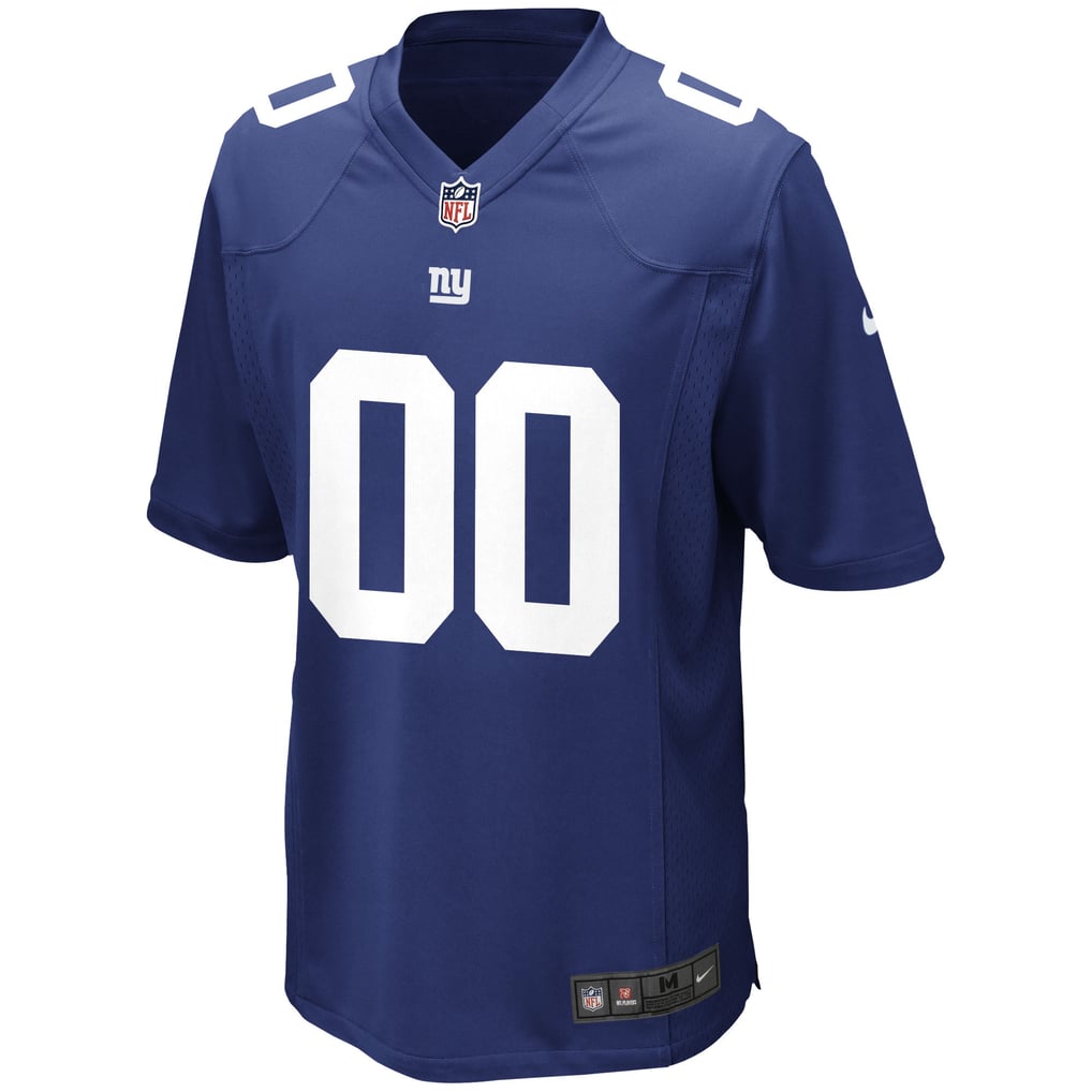 Men's New York Giants Royal Custom Game Jersey