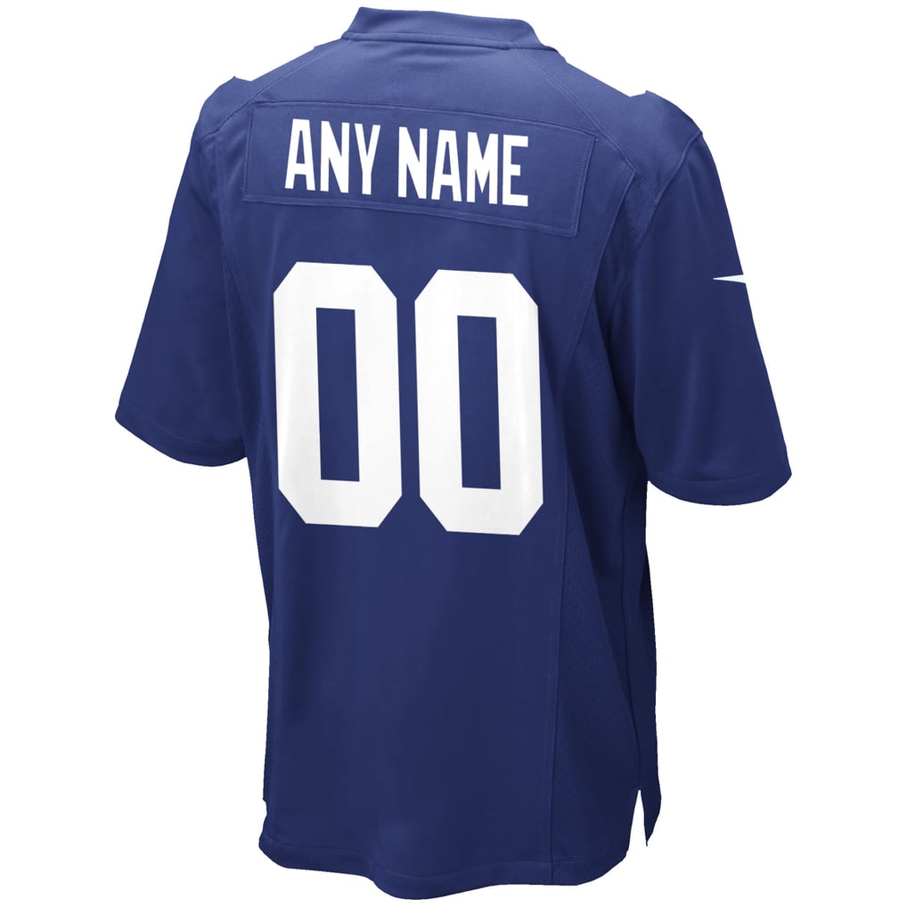 Men's New York Giants Royal Custom Game Jersey