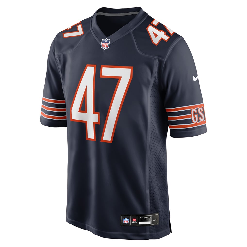 Men's Chicago Bears Ruben Hyppolite II Navy Team Game Jersey