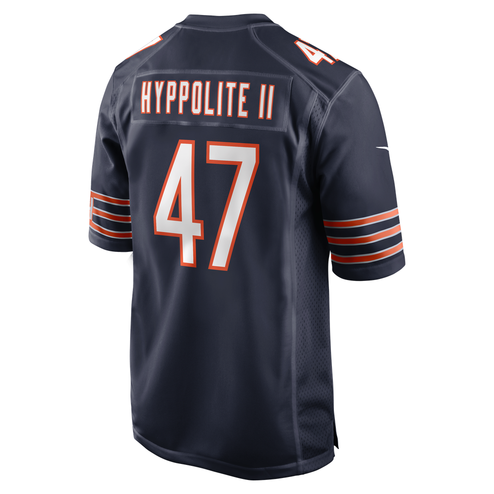 Men's Chicago Bears Ruben Hyppolite II Navy Team Game Jersey