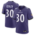 Men's Baltimore Ravens Ryan Eckley Purple Team Game Jersey