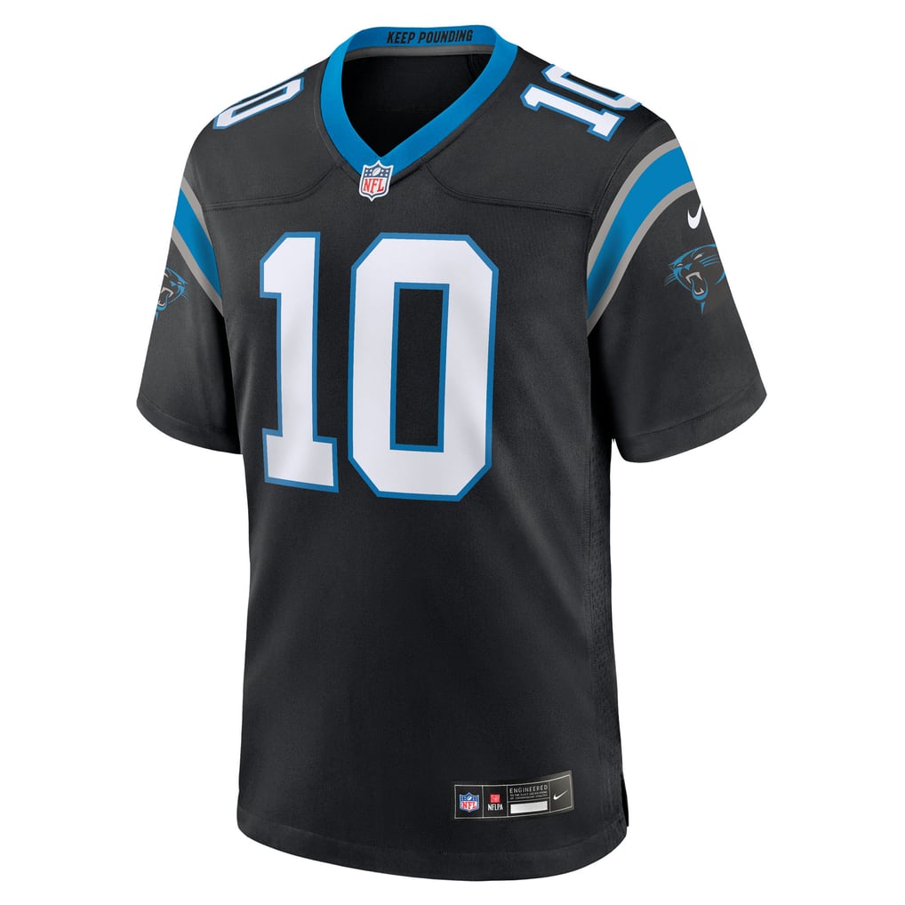 Men's Carolina Panthers Ryan Fitzgerald Black Team Game Jersey
