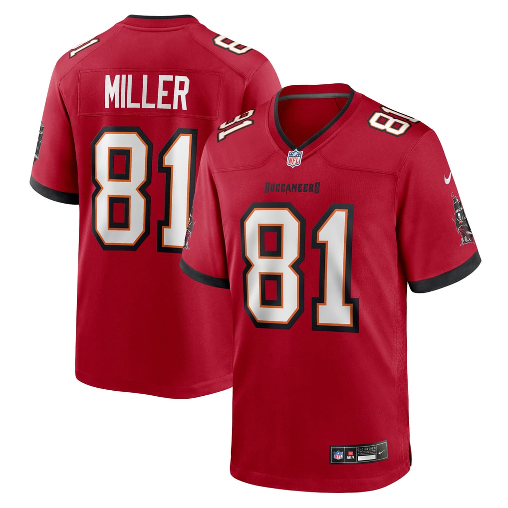 Men's Tampa Bay Buccaneers Ryan Miller Red Team Game Jersey