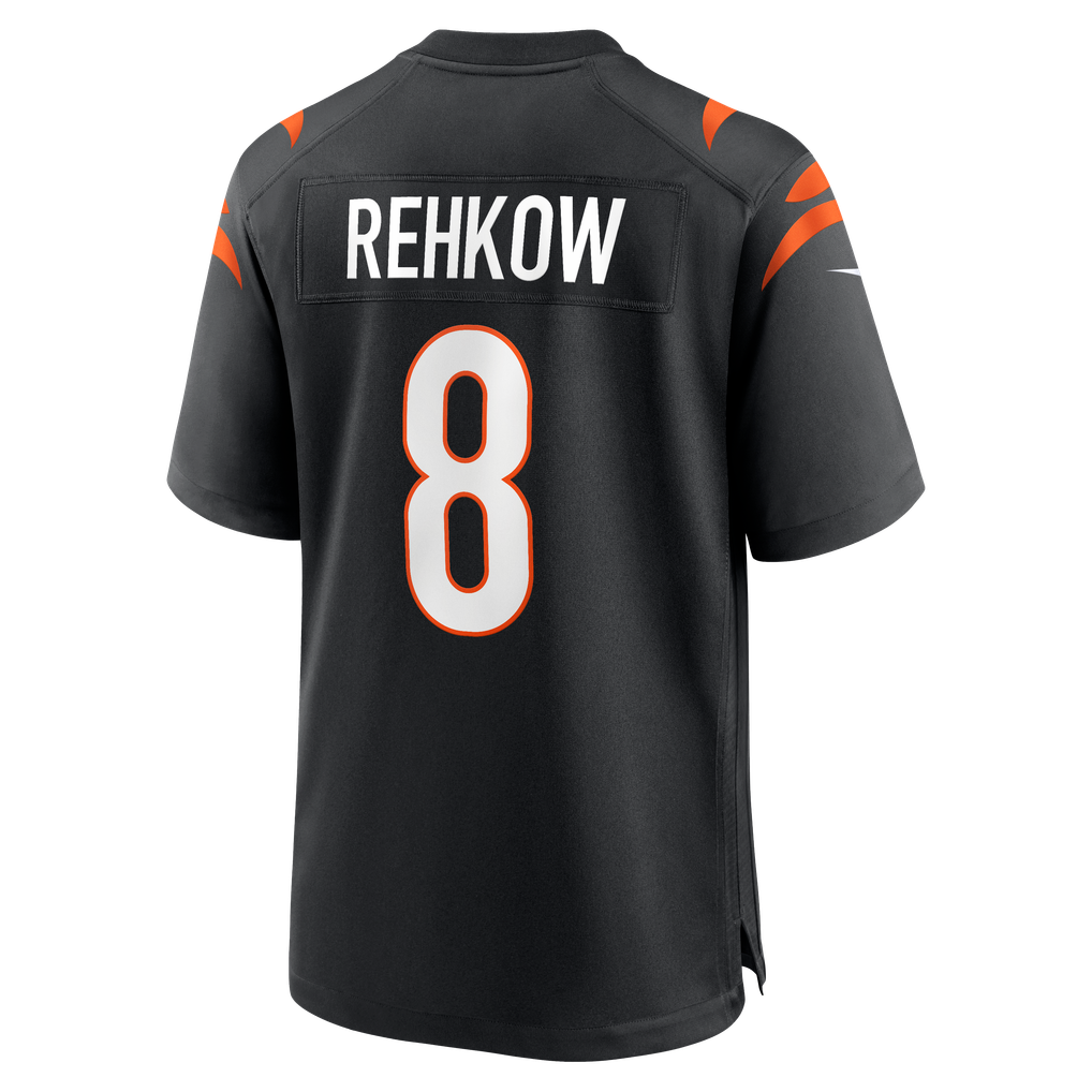 Men's Cincinnati Bengals Ryan Rehkow Black Game Jersey