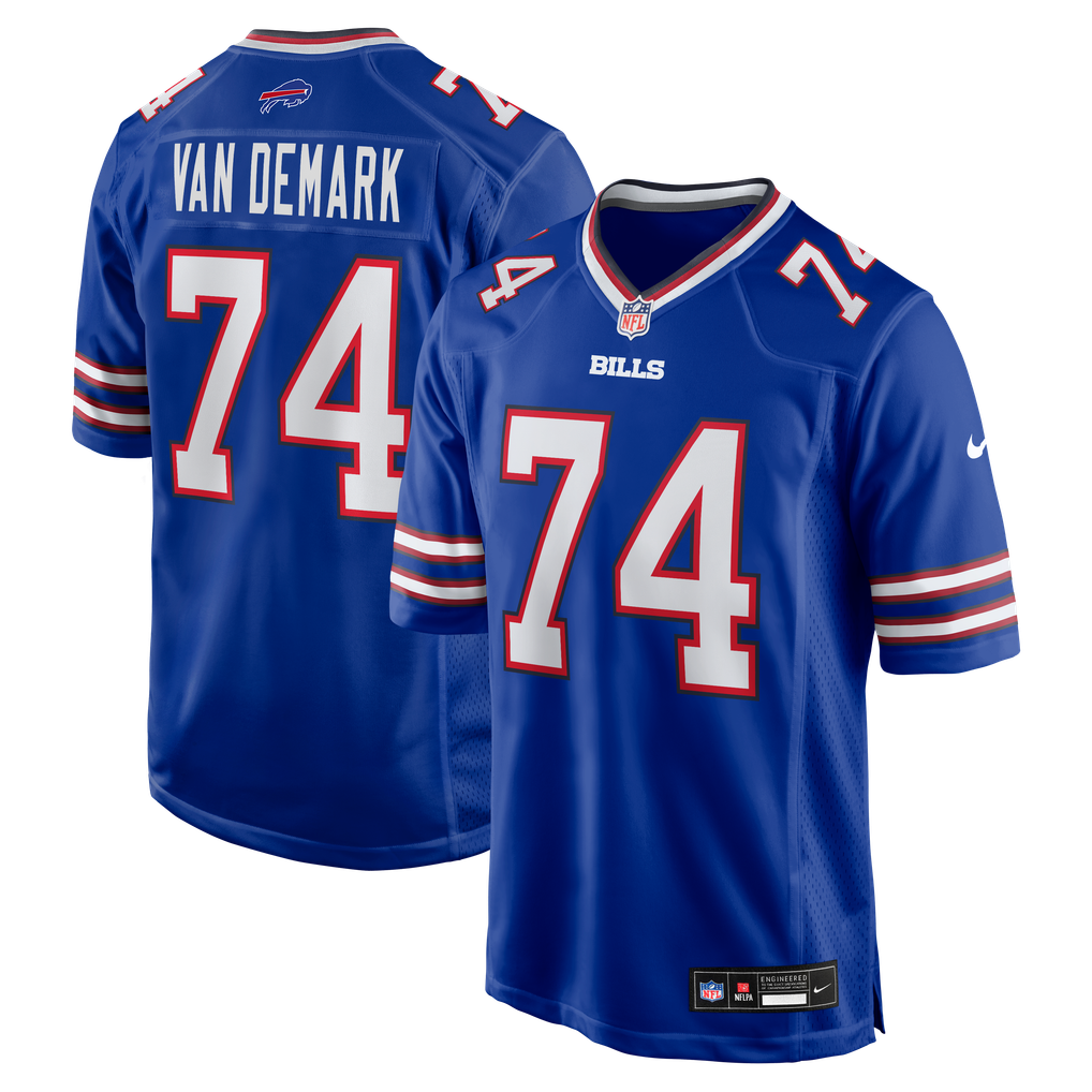 Men's Buffalo Bills Ryan Van Demark Royal Game Player Jersey