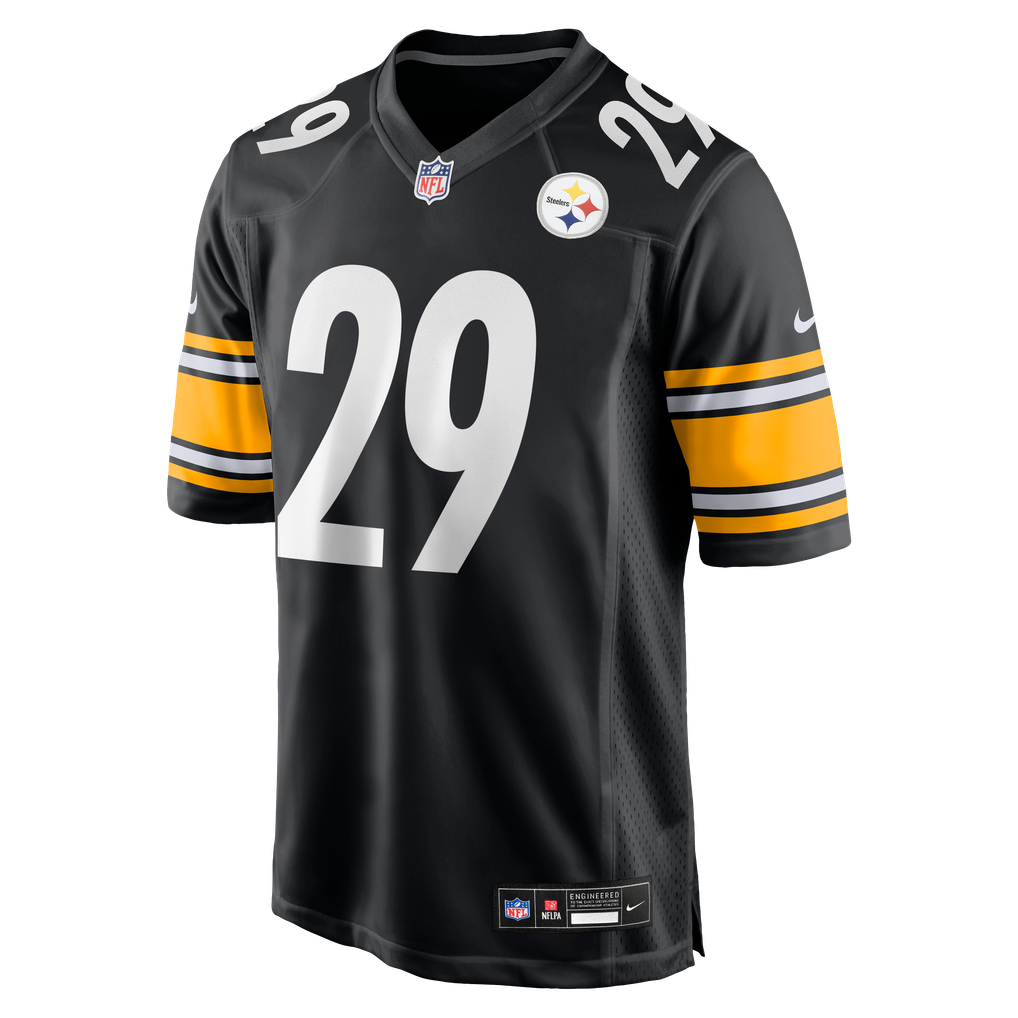 Men's Pittsburgh Steelers Ryan Watts Black Game Jersey