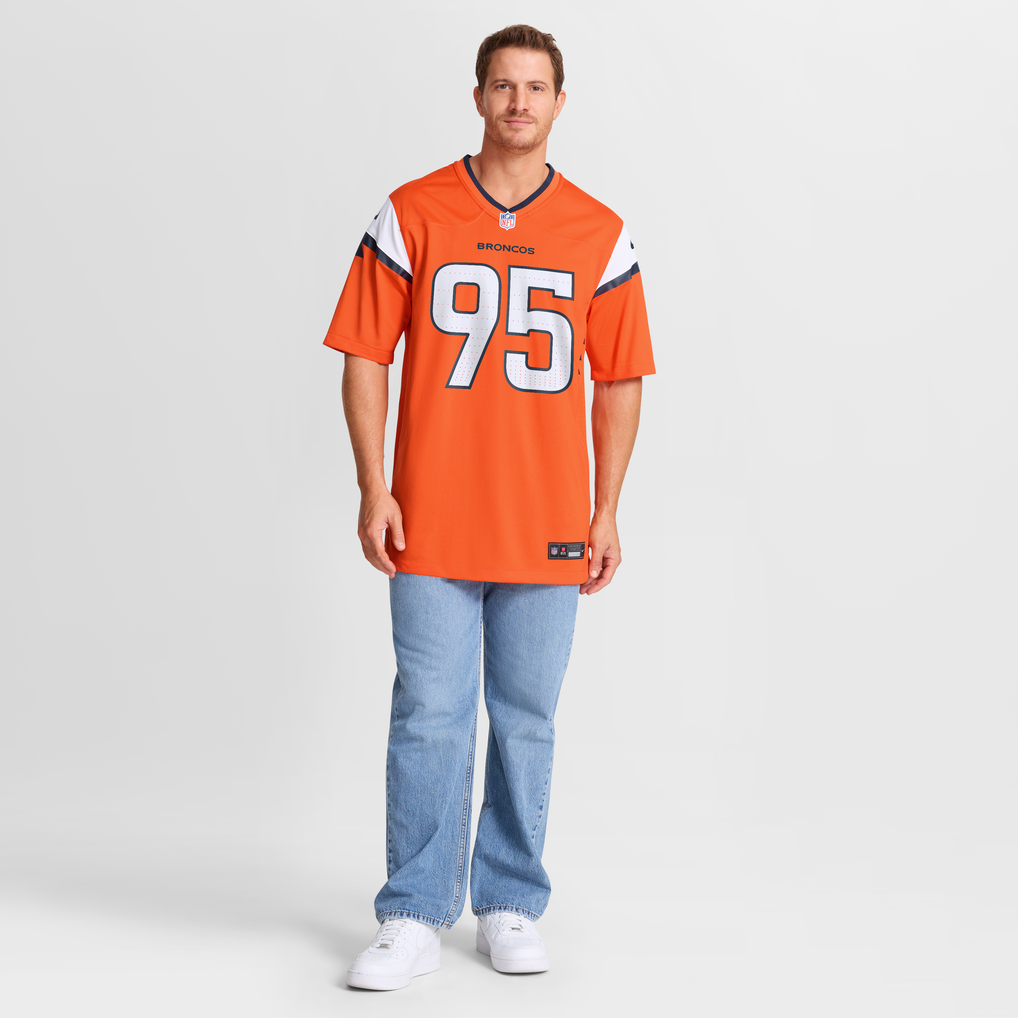 Men's Denver Broncos Sai'vion Jones Orange Team Game Jersey