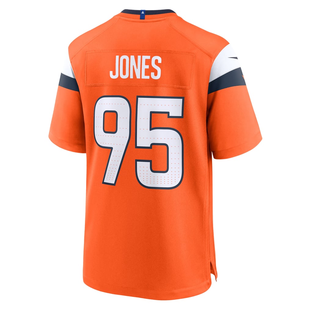 Men's Denver Broncos Sai'vion Jones Orange Team Game Jersey