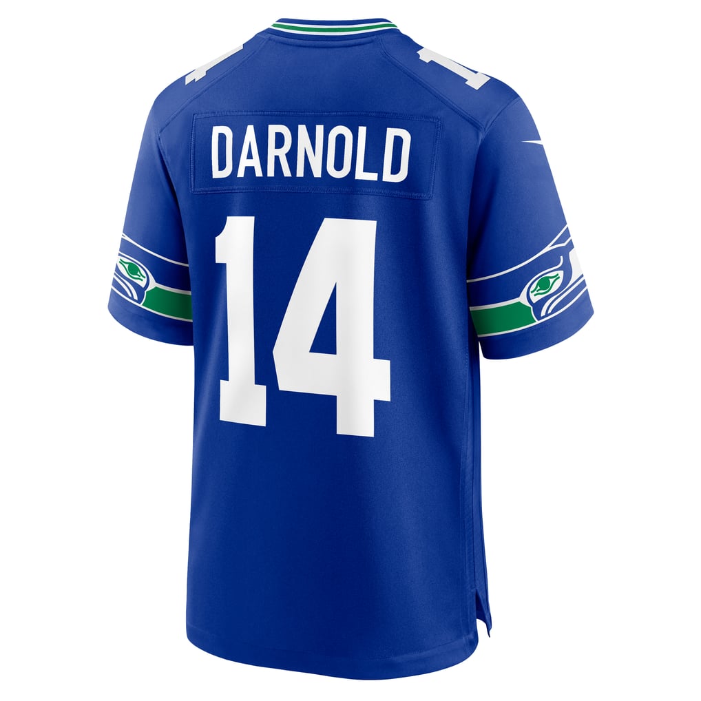 Men's Seattle Seahawks Sam Darnold Royal Alternate Game Player Jersey