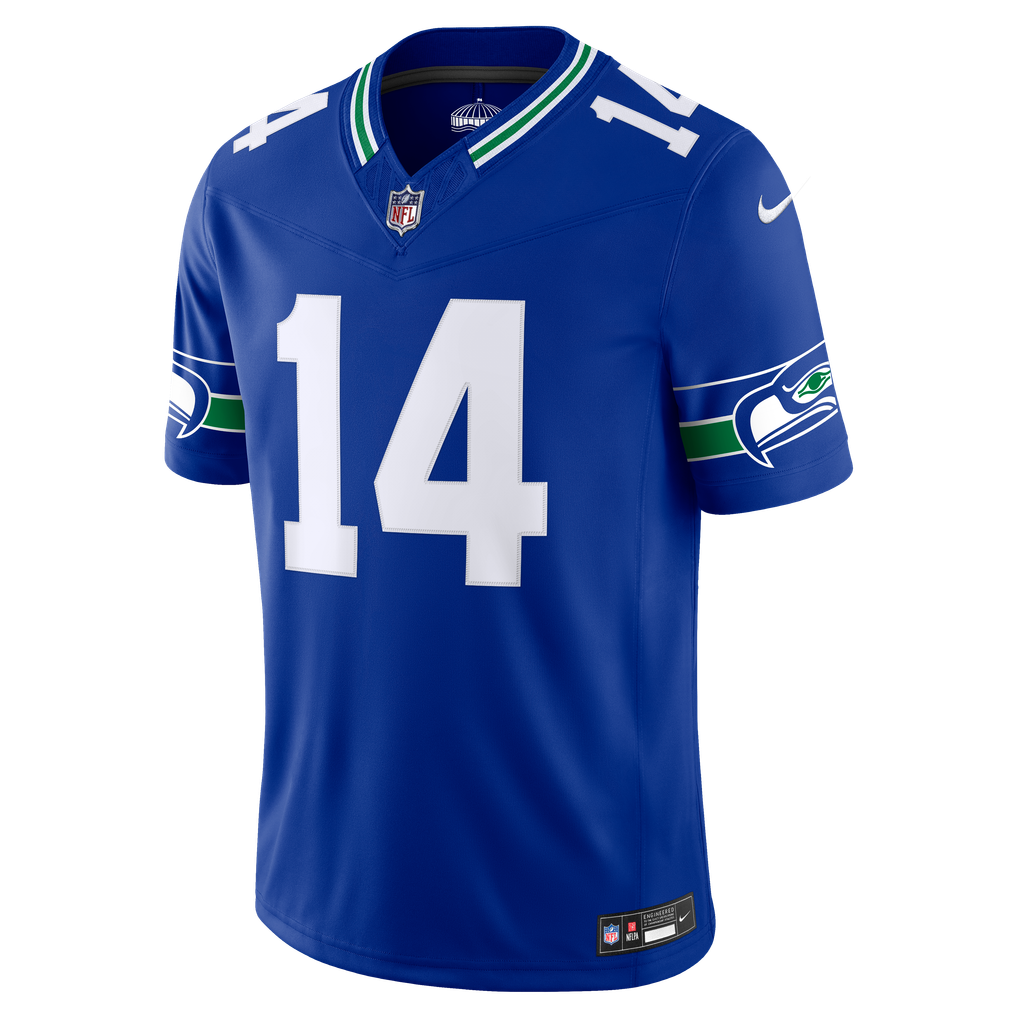 Men's Seattle Seahawks Sam Darnold Royal Alternate Vapor F.U.S.E. Stitched Limited Jersey