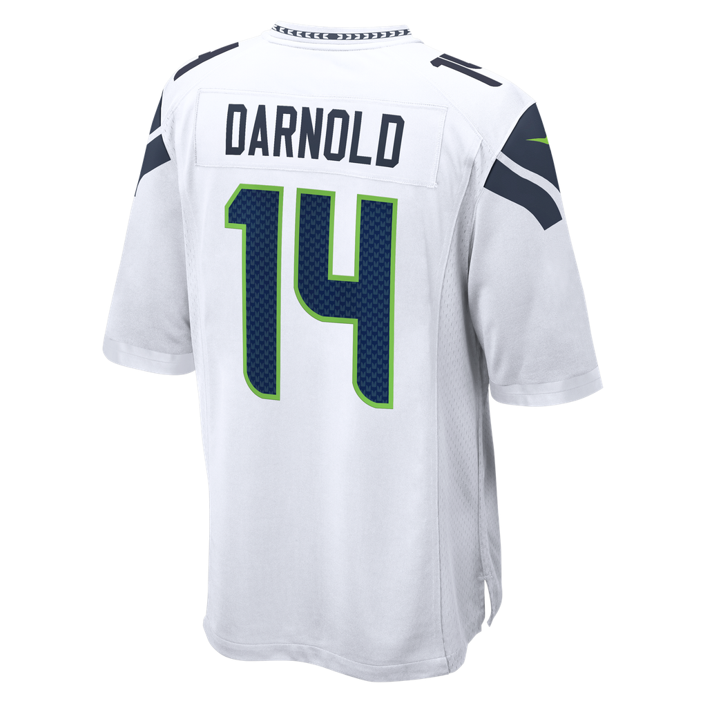 Men's Seattle Seahawks Sam Darnold White Game Jersey