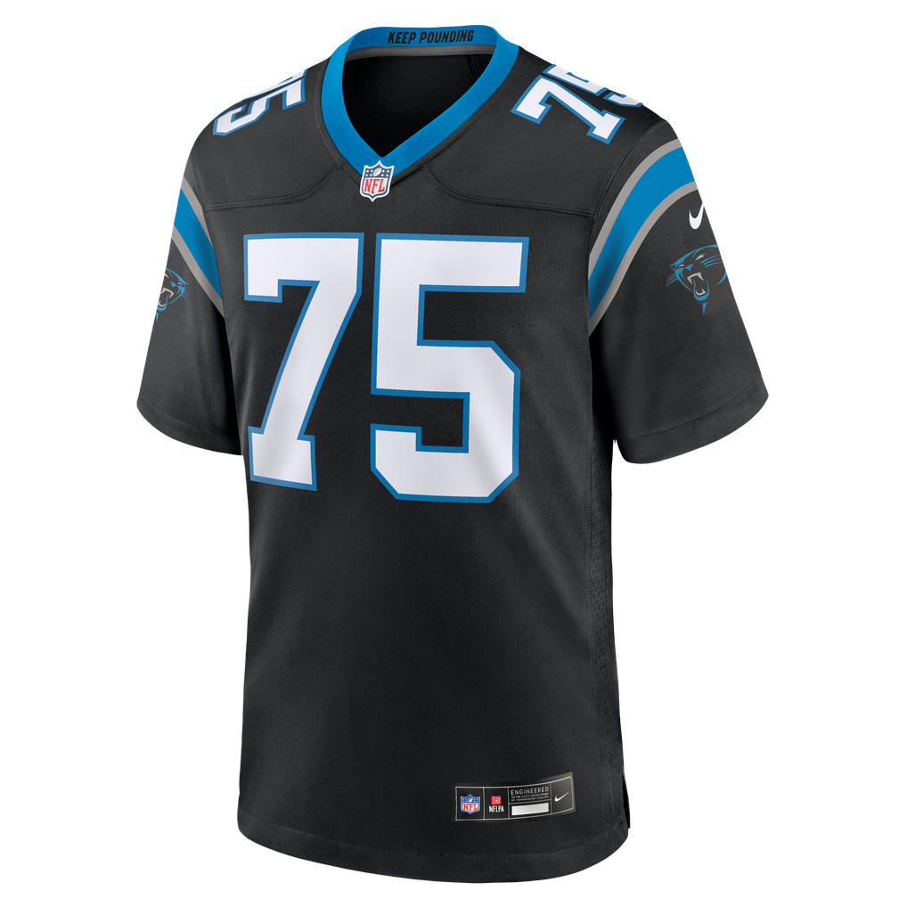 Men's Carolina Panthers Sam Hecht Black Team Game Jersey