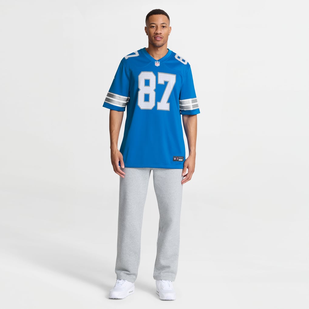 Men's Detroit Lions Sam LaPorta Blue Game Jersey
