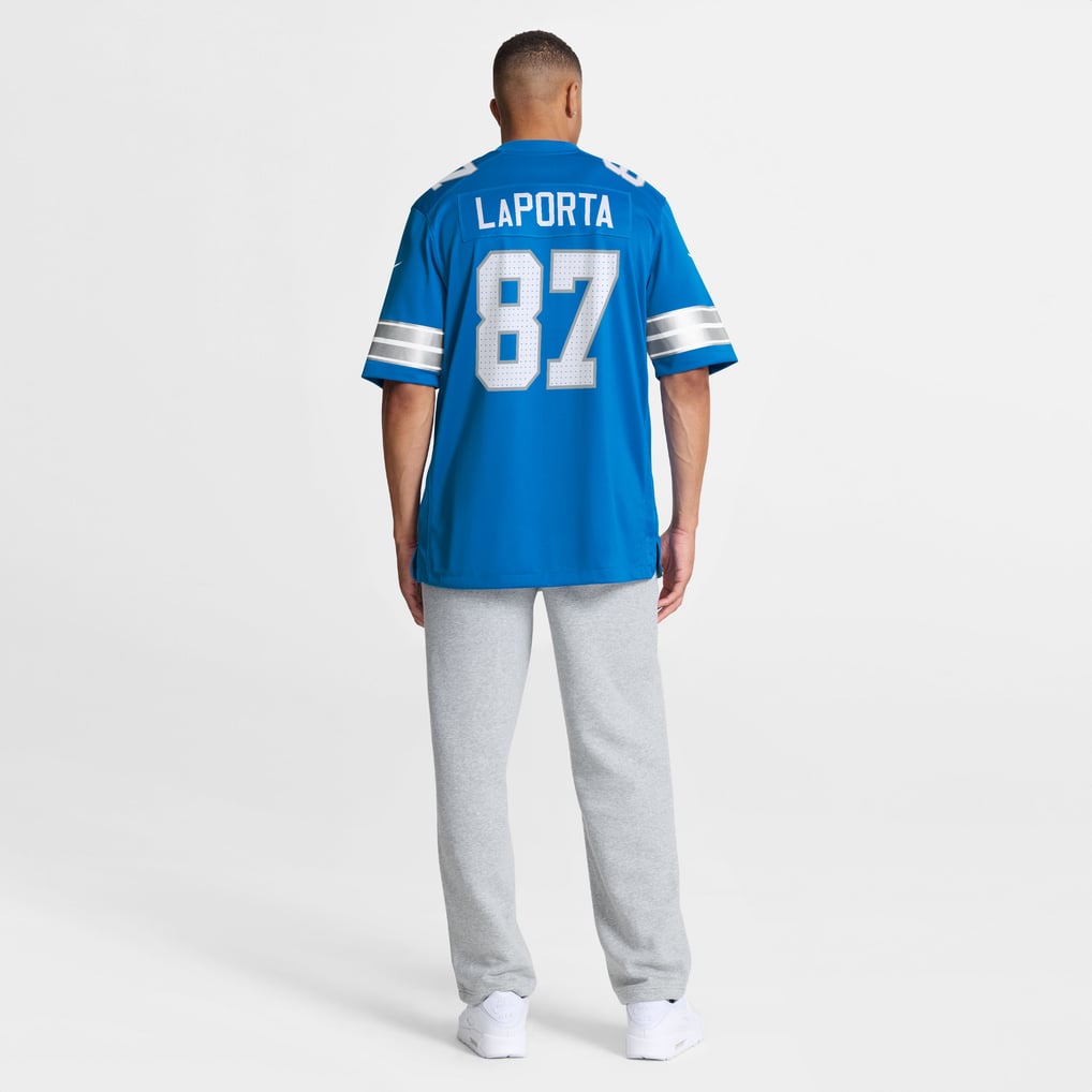 Men's Detroit Lions Sam LaPorta Blue Game Jersey